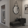 moderne zavesne zrkadlo grace 60 v ciernej farbe bp60