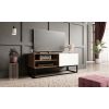 moderný tv stolík AVORIO dub artisan biela