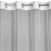 biela zaclona ALVIN 140x250cm v biele farbe ma kovove kruzky