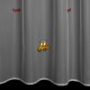 biela zaclona ALVIN 140x250cm v biele farbe lemovana