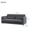 Tmavosivá pohovka Lenart BED CONCEPT BC-18 rozmery
