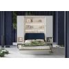 biela postel modry caluneny panel BC-17
