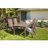 plastovy stol morrow cappuccino v zahrade