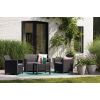 zahradny ratanovy set clara2 seater sofa grafit na terae