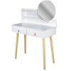 toaletny stolik scandy3 cm989276 so zrkadlom s dvomi zasuvkami