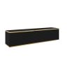 stylovy zavesny tv stolik bijou mdf135 cierna zlata