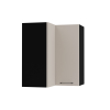 horná rohová skrinka BONN W12 60 BLACK CASHMERE