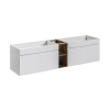 zostava ICONIC white skrinky pod umyvadlo a regal