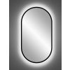 LED zrkadlo s čiernym rámom