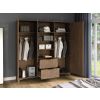 Šatníková skrina ENTSIAN detail vnutorného rozloženia