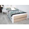 drevena postel lea biela dub sonoma 140x200cm