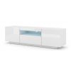 tv stolik aura 150 biely lesk s osvetlenim