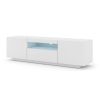 tv stolik aura 150 biely mat s led osvetlenim