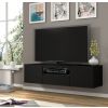 tv stolik aura 150 cierny mat s led zavesny