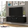 tv stolik aura 150 cierny mat zavesny
