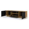 tv stolik aura 150 dub artisan cierna otvoreny