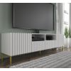 wave tv stolik 200 2d 2s biely zlate nohy moderny