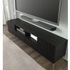 wave tv stolik 200 2d 2s cierny zlate nohy mat