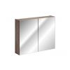 zrkadlova skrinka santa fe oak 84 80 zatvorena pohlad zboku