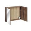 zrkladlova skrinka do kupelne santa fe oak 80 cm