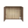 zrkladova skrinka santa fe taupe 80 cm spredu
