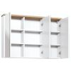 zrkadlova skrinka bali white 845 siroka 100 cm otvorena