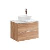 skrinka pod umývadlo capri oak 821 80 cm s umývadlom na doske