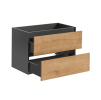 skrinka pod umývadlo MONAKO GREY OAK 821 80 cm otvorené zásuvky