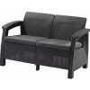 moderná pohovkka GREEK LOVE SEAT grafit sivé podušky