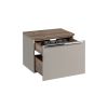 kupelnova skrinka s doskou santa fe taupe d60 1 otvorene zasuvky