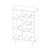 Pinelli vitrína PN-05 rozmery