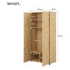 Šatníková skriňa dub artisan Lenart BED CONCEPT BC-20 rozmery