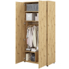 Šatníková skriňa s úložným priestorom Lenart BED CONCEPT BC-20 dub artisan