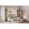 Moderná zostava Lenart BED CONCEPT s béžovou pohovkou
