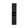 vysoka skrinka do kupelne NOVA BLACK 80 03 pohlad spredu