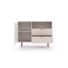 nubia komoda nb01 cashmere moderná otvorená