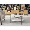 moderny konferencny stolik sigma b s polickou biely mat