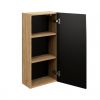 zavesna kupelnova skrinka ocean black 83 35 1D otvorene dvierka