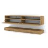 stylovy a moderny tv stolik duo dub artisan s policou otvoreny HG6