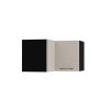 horná rohová nízka skrinka BONN W12 60 36 BLACK CASHMERE