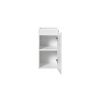 zavesna skrinka do kupelne Nova White 81 30 1D otvorene dvierka