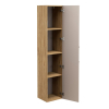 vysoka skrinka do kupelne LUXOR Beige 80 01 1D otvorene dvierka
