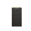 zavesna skrinka do kupelne LUXOR Black 81 30 1D pohlad spredu