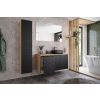 Skrinka pod umývadlo LUXOR Black 82-60-2D | 60 cm s dvierkami