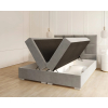 PORTLAND Boxspring manzelska postel Paris 017 steel otvorena