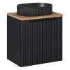 kupelnova skrinka s umyvadlom a doskou doskou nova black DU60 2