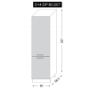 Vysoká kuchynská skrinka Avellino D14DP 60 207 rozmery