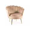 neodolateľné kreslo CAMELLIA 1 VELVET, v béžovom prevedení