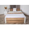 drevena postel lea biela dub sonoma s roštom 90x200cm