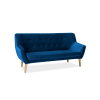 pohodlná pohovka NORDIC 3 VELVET, v prevedení modrá